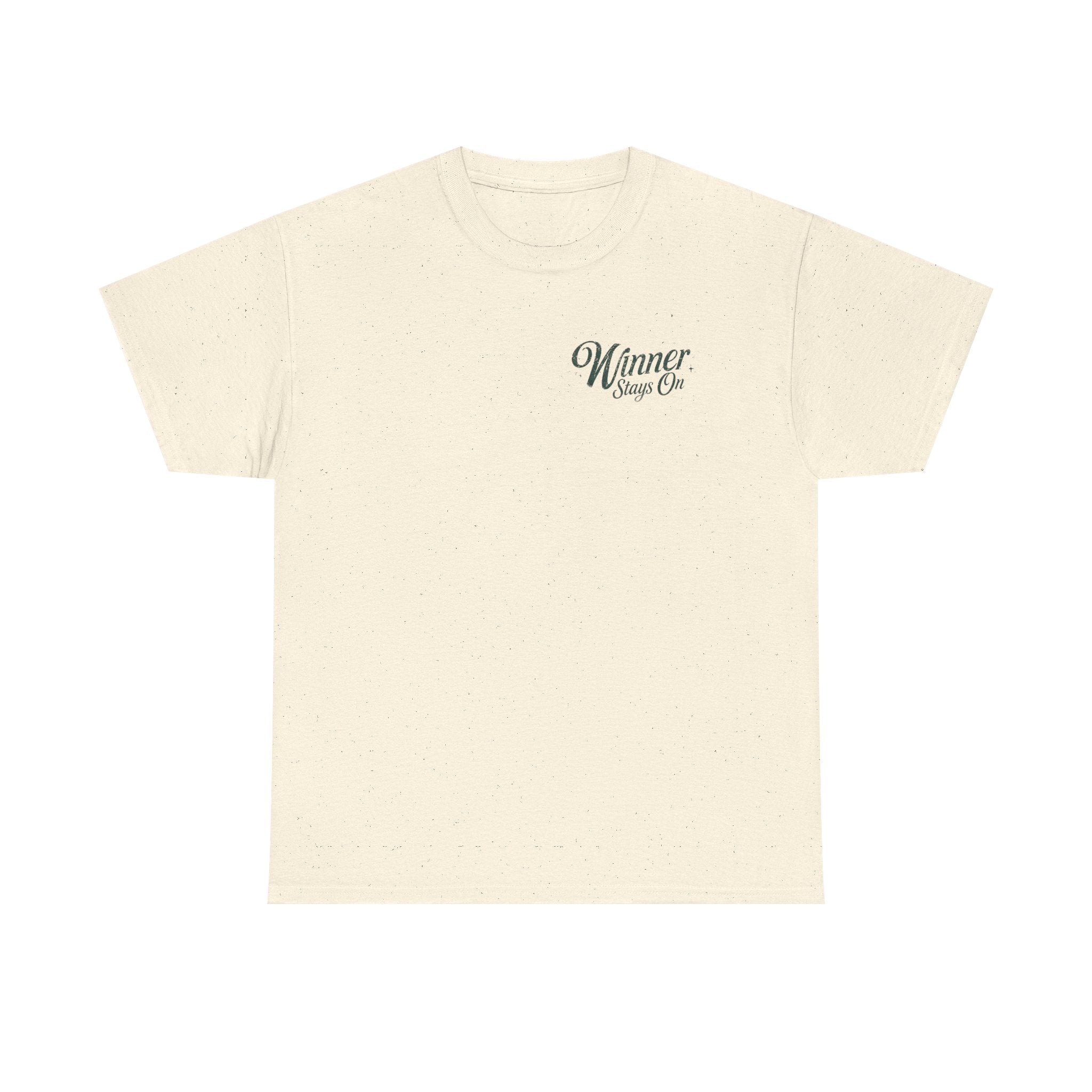 Winner Stays On Tee — Retro Record & Soccer Graphic T‑Shirt