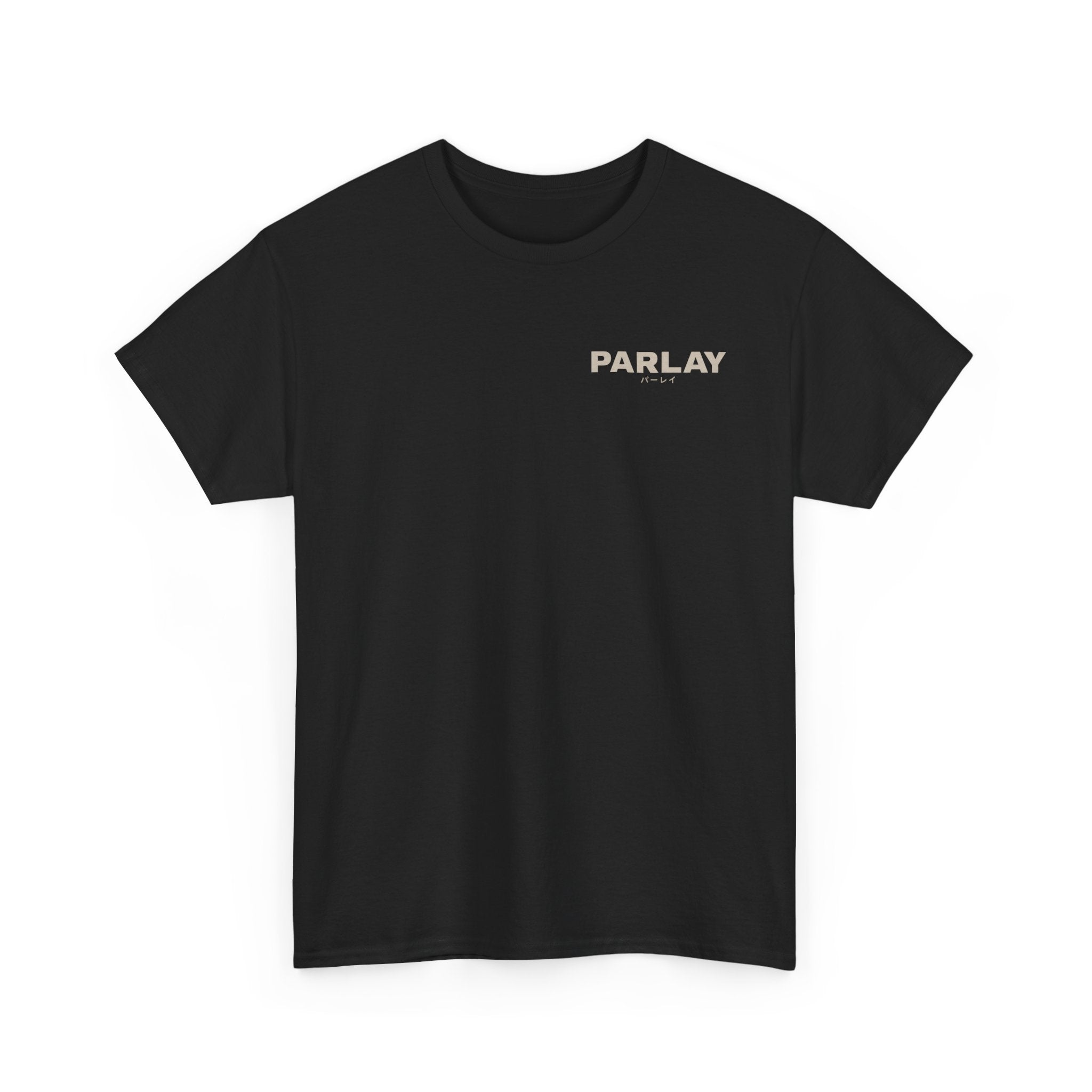 Parlay Graphic Tee — Retro Ticket & Japanese Text Soccer Design